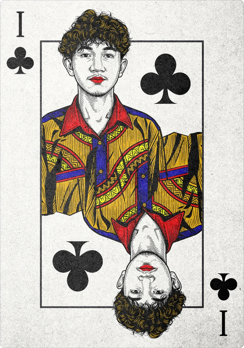 Muhammad Ihsan Rizka — playing card portrait